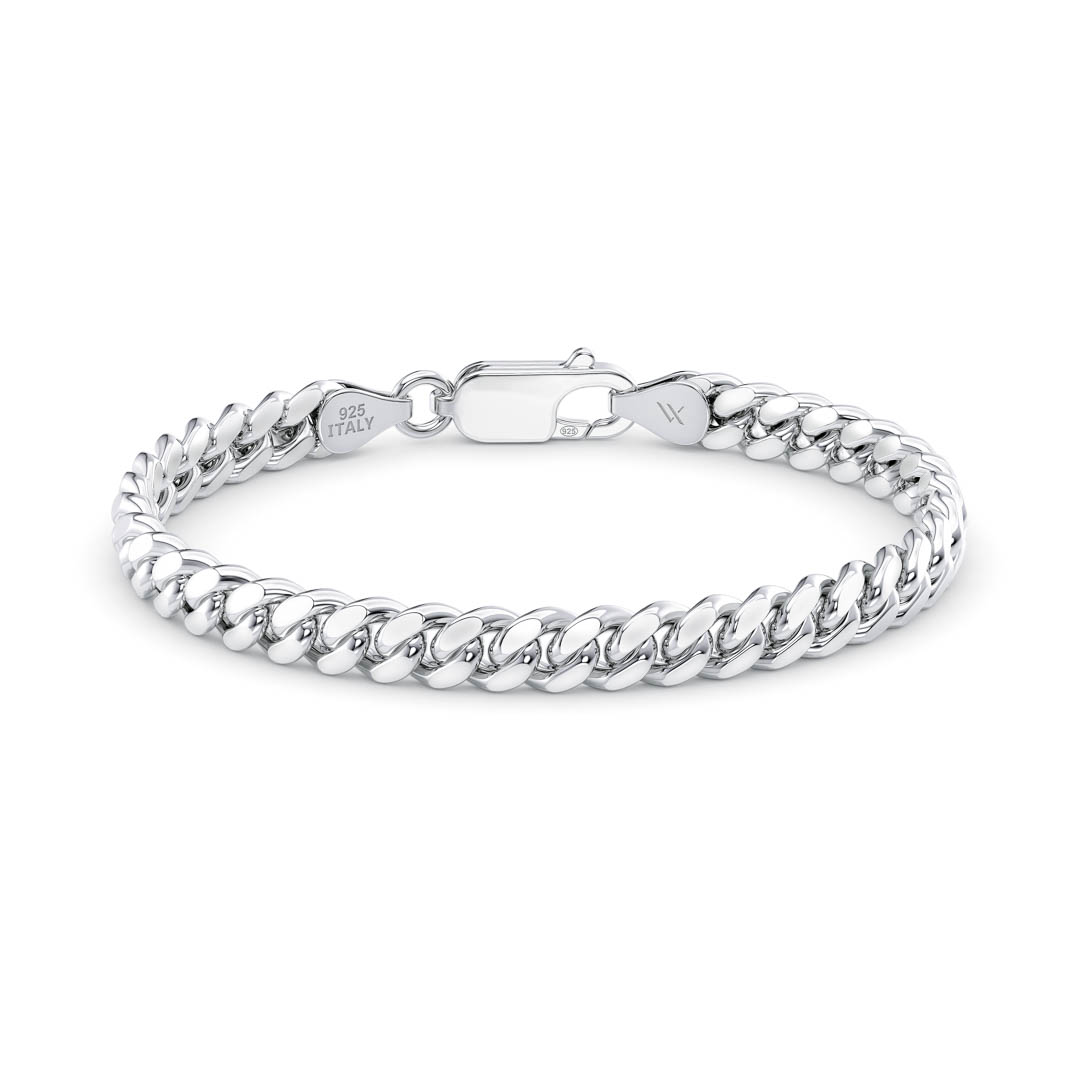 Pulsera (cubana) en Plata 925